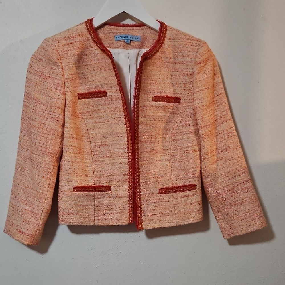 ANTONIO MELANI Coral Tweed Blazer